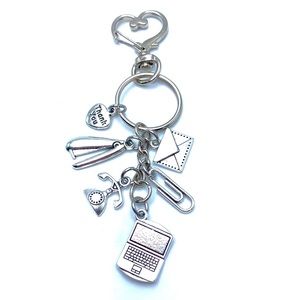 Secretary Keychain Purse Charm Officer Worker Thank You Appreciation Gift